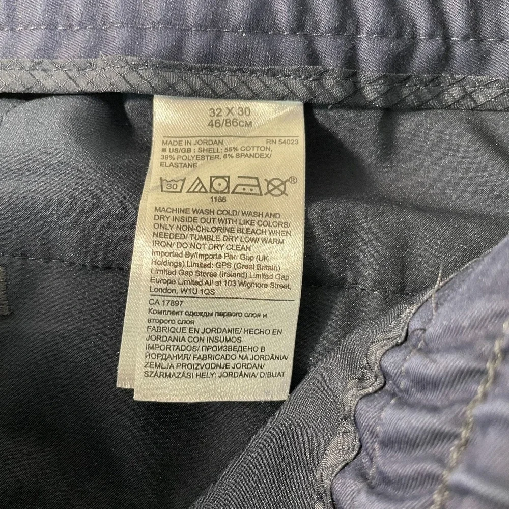 Banana Republic Core Temp Chino Pant 32x29 Midnight Navy Athletic Fit‎ Casual